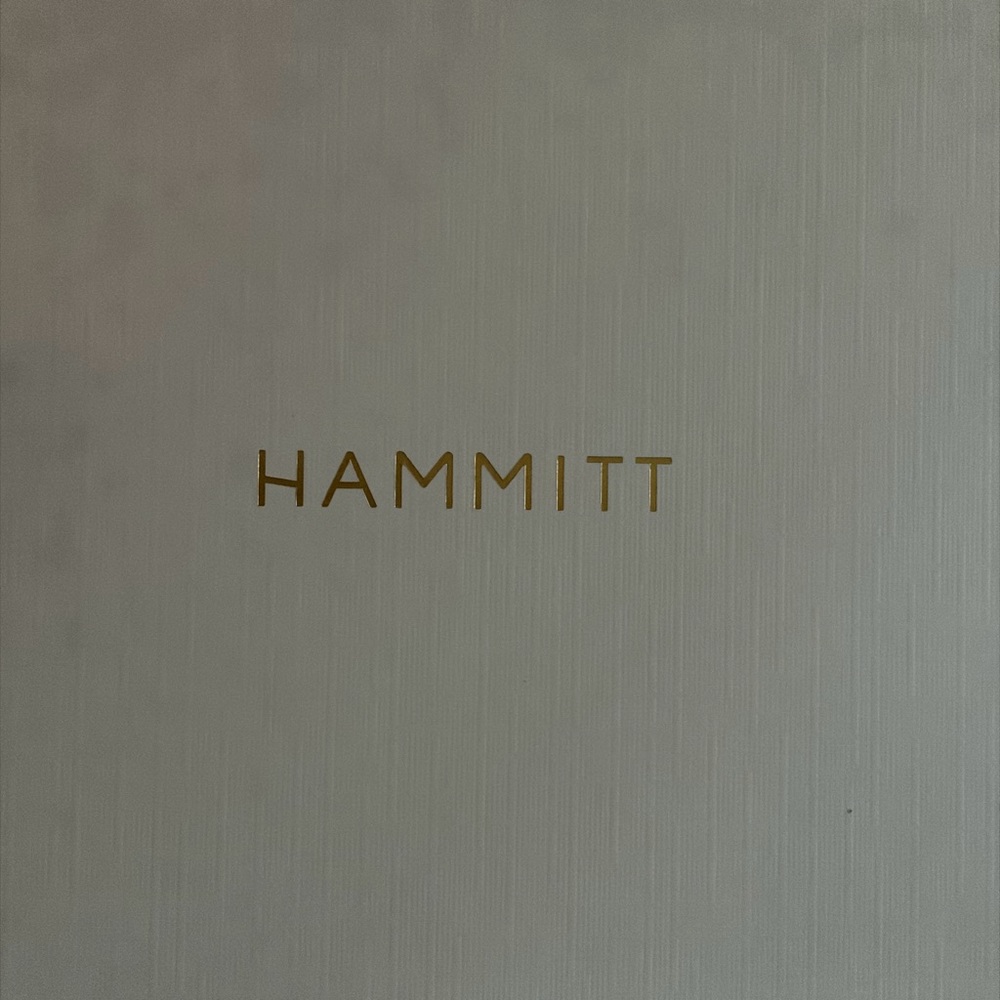 Hammitt Dawn(very light yellow) Pebble Leather Card Wallet with Gold Studs - Picture 5 of 6